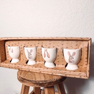 **SOLD** Rae Dunn Easter Bunny Egg Cup Holders